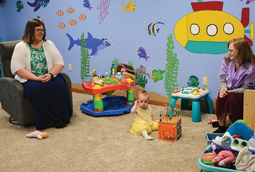 The nursery at Harvest Baptist Church in Manhattan, KS