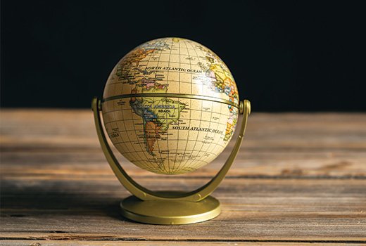 A world globe